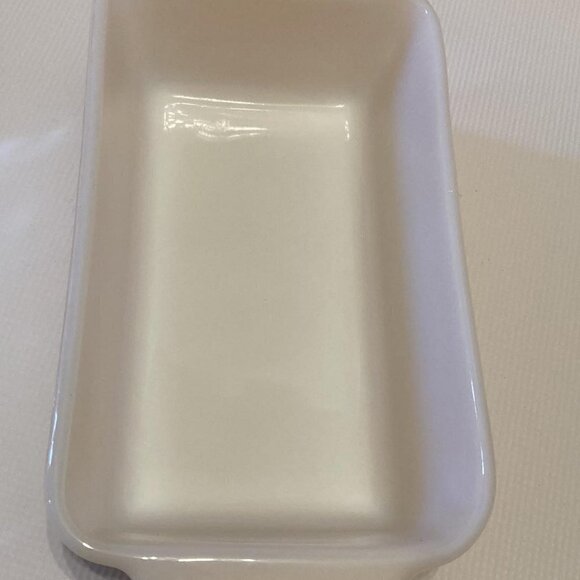 PRE OWNED VINTAGE Fire King Loaf Pan Peach Lustre - Picture 7 of 7